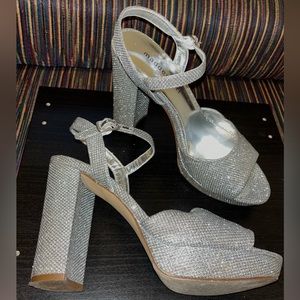Madden Girl by Steve Madden Silver Heels